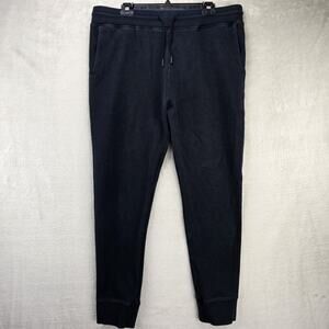 American Giant Jogger Sweatpants Mens XL Black USA Made Drawstring